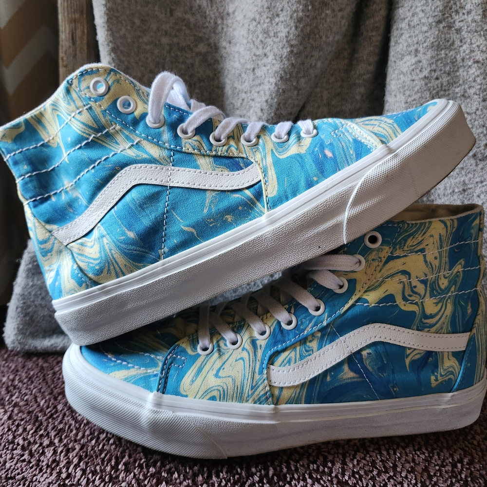 Vans Blue and Yellow Sneakers